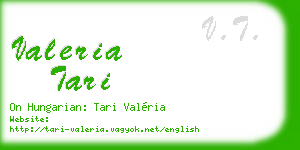 valeria tari business card